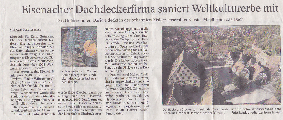 Kloster Maulbronn Pressemitteilung